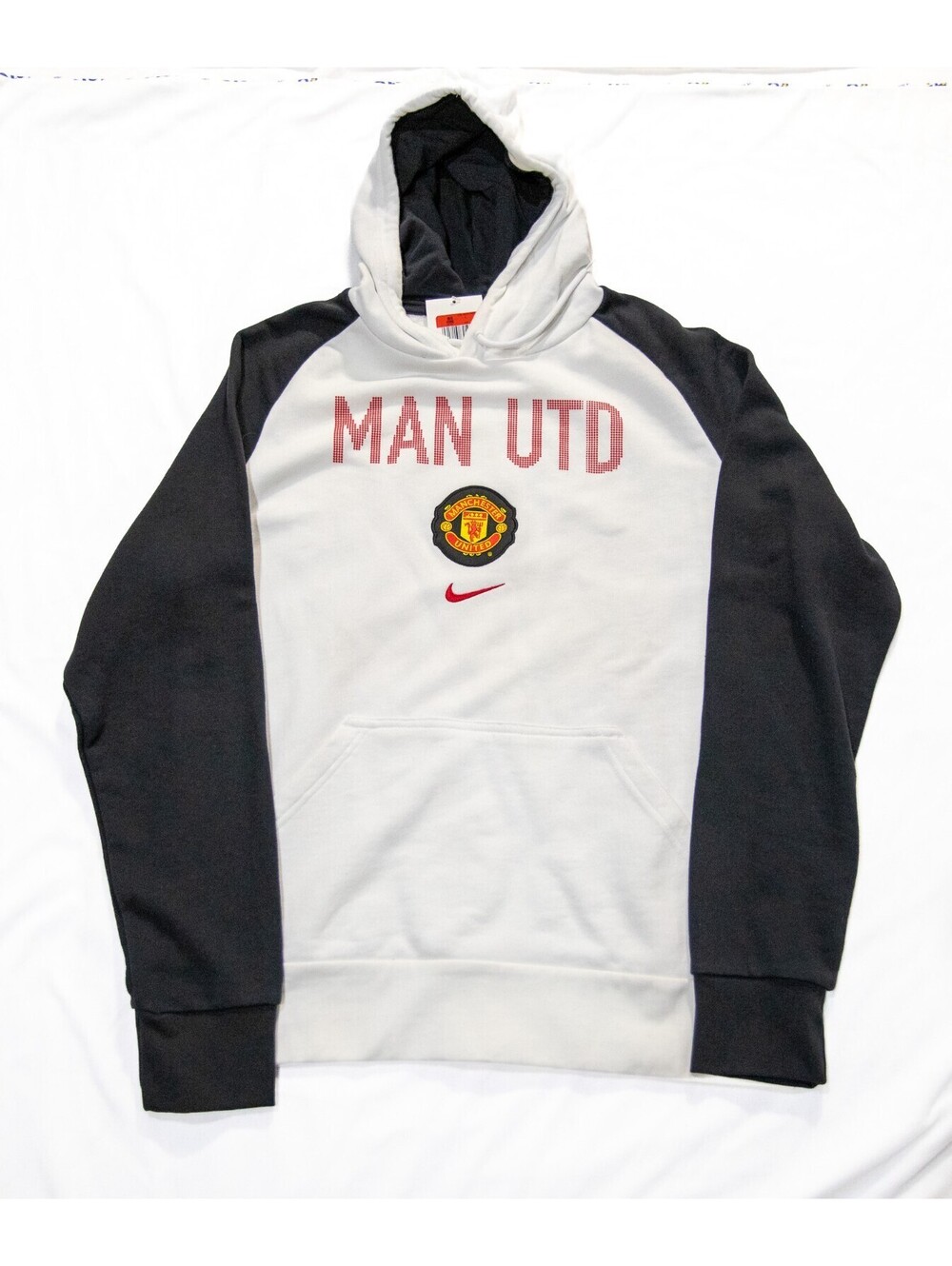 Vintage Nike Manchester United Center Swoosh Hoodie Y2K 2009 NEW - Men's L